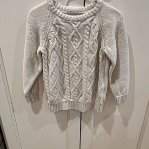 Old Navy 3t kids Ivory Cable Knit Sweater